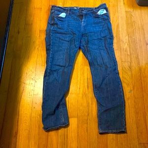 Boyfriend cut jeans, size 6.